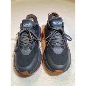 Hoka Stinson ATR 6 Running Shoes US Mens Size 8.5 Womens Size 10 Grey Orange